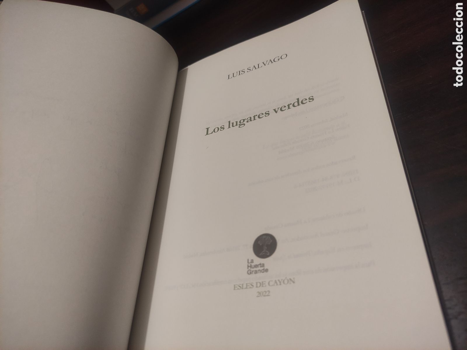 Libros de segunda mano: Luis Salvago - Los lugares verdes - Foto 6