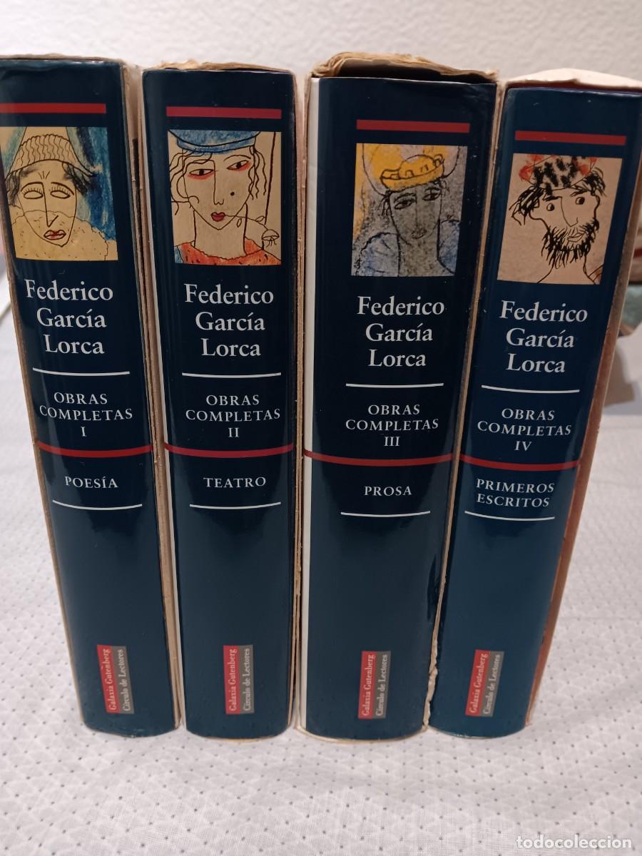Livros em segunda m&atilde;o: Federico Garc&iacute;a Lorca, Obras Completas. 4 tomos (completa). Galaxia Gutenberg, 1996