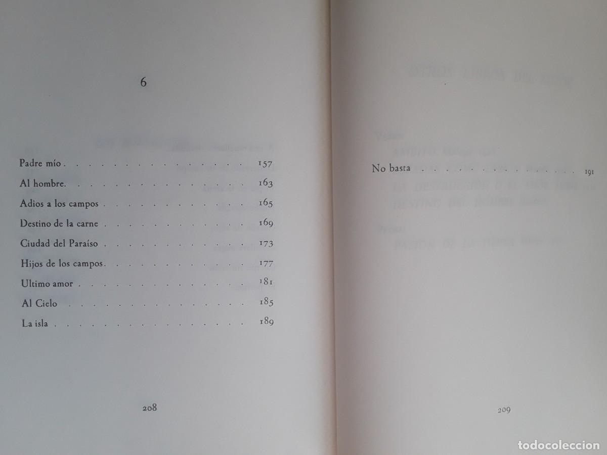 Libros de segunda mano: SOMBRA DEL PARA&Iacute;SO. VICENTE ALEIXANDRE. FACS&Iacute;MIL. PRIMERA EDICI&Oacute;N. - Foto 7