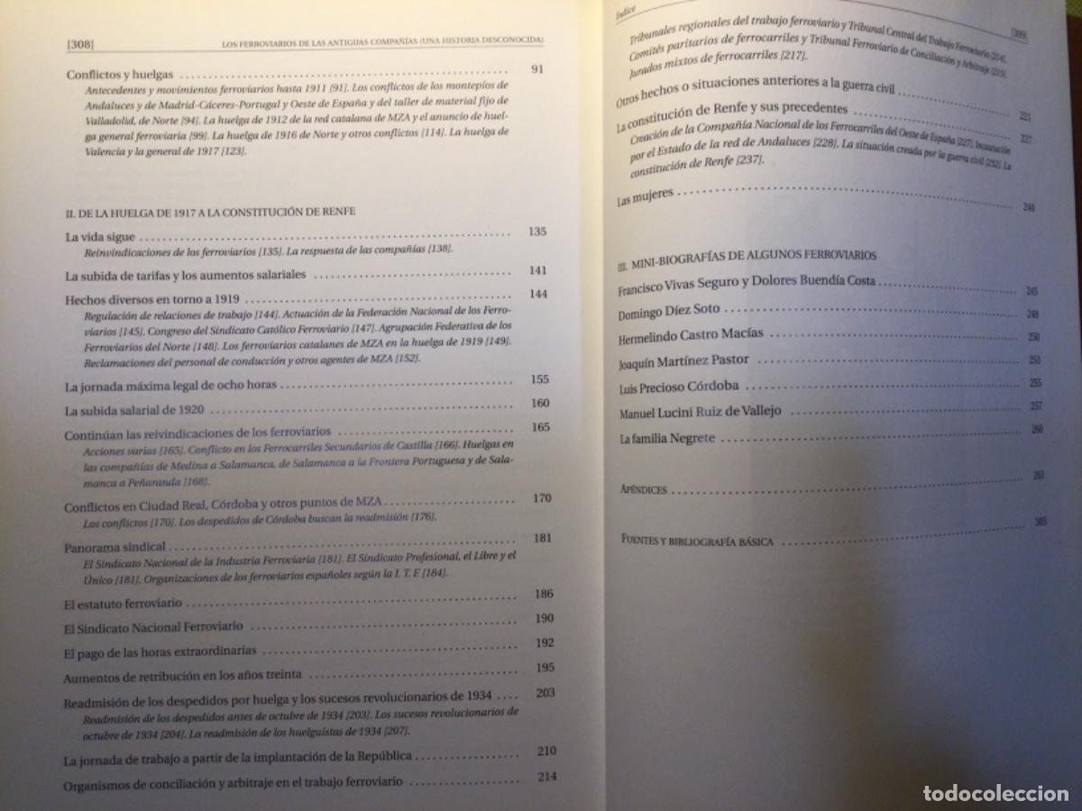 Libros de segunda mano: LOS FERROVIARIOS DE LAS ANTIGUAS COMPA&Ntilde;&Iacute;AS - Foto 4