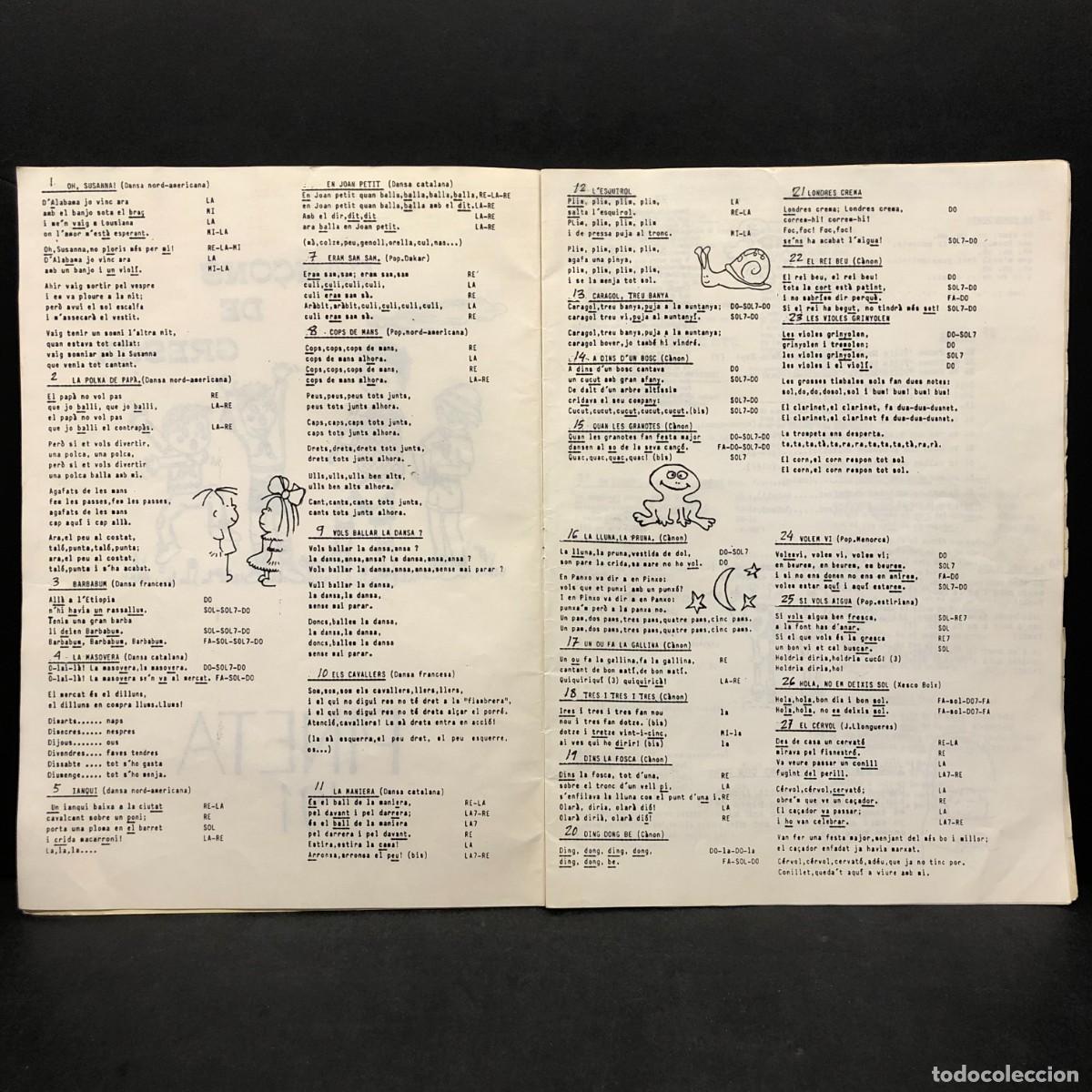 Libros de segunda mano: CAN&Ccedil;ONS DE GRESCA - PINETA - 1991 - 91 - EXCURSIONISME - ESCOLTISME - CAMPAMENTS - RAR&Iacute;SSIM / 771 - Foto 2