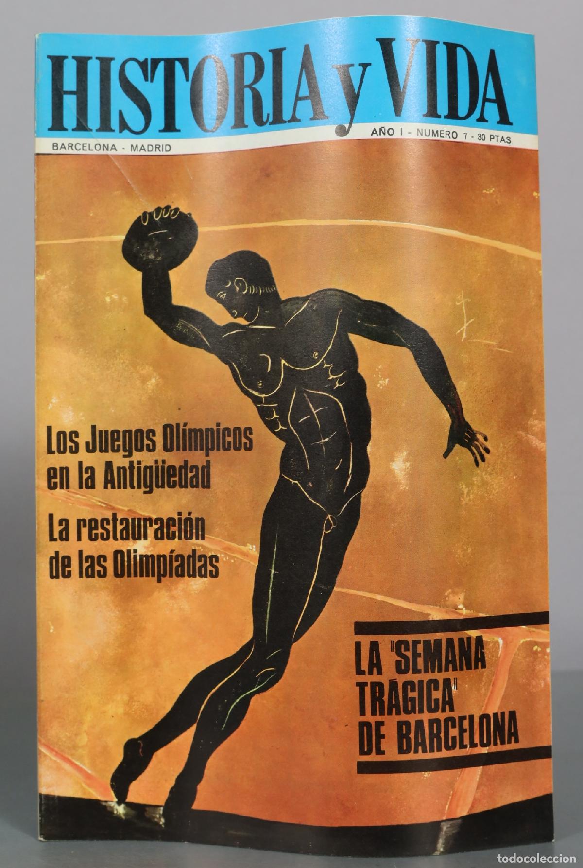 Livros em segunda m&atilde;o: Historia y Vida. LOS JUEGOS OLIMPICOS EN LA ANTIG&Uacute;EDADES. A&Ntilde;O 1 N 7