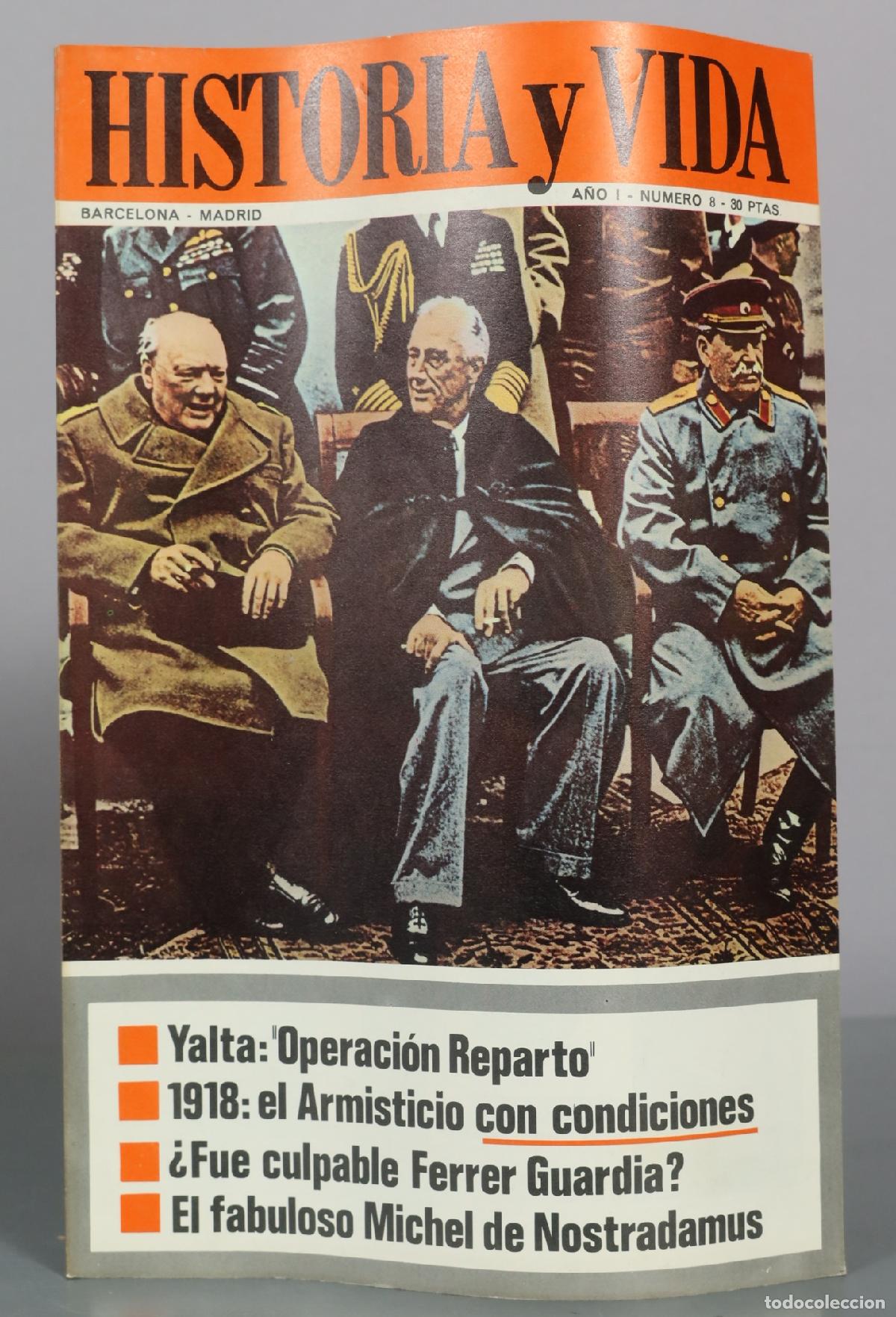 Livros em segunda m&atilde;o: Historia y Vida. yalta. a&ntilde;o i n 8