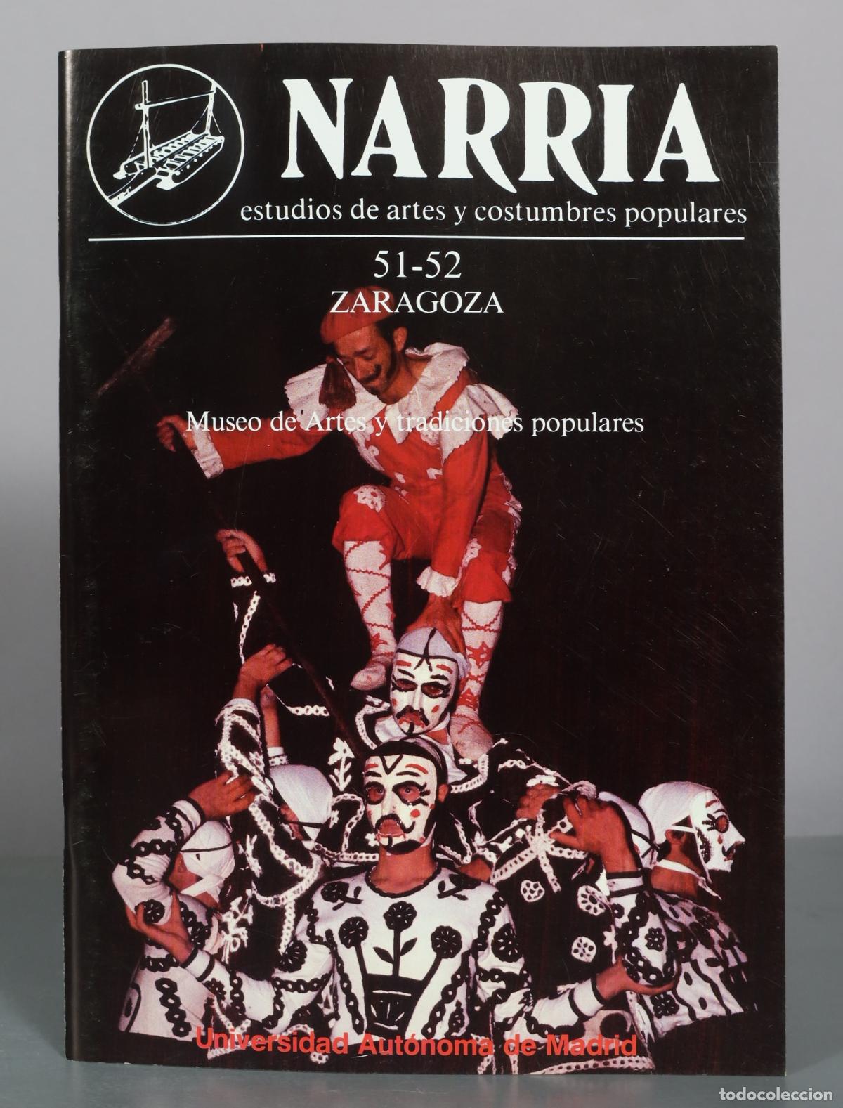 Gebrauchte B&uuml;cher: CATALOGO. Narria: estudios de artes y costumbres populares - Zaragoza - Universidad Aut&oacute;noma de