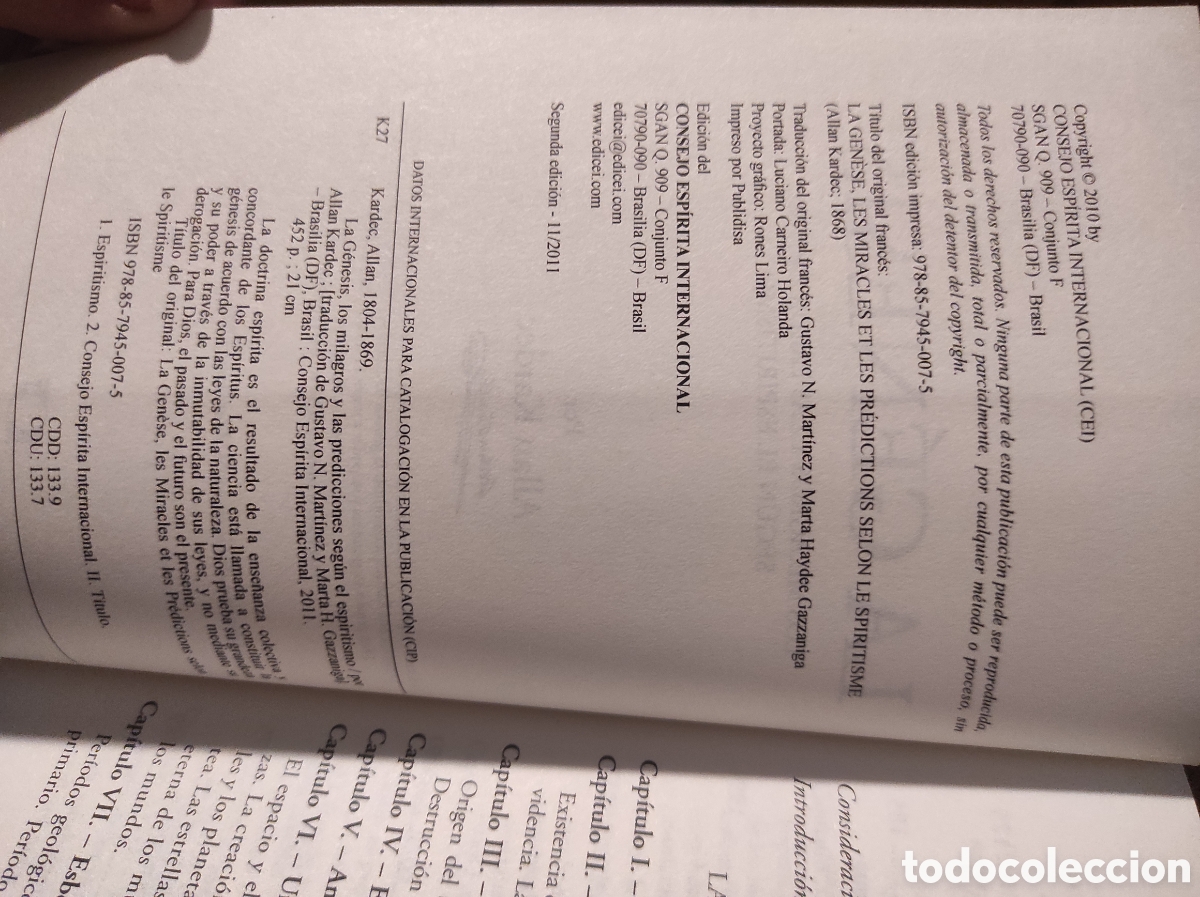 Libros de segunda mano: Colecci&oacute;n Allan Kardec. La G&eacute;nesis, El Cielo y el Infierno, El Libro de los Esp&iacute;ritus - Foto 8