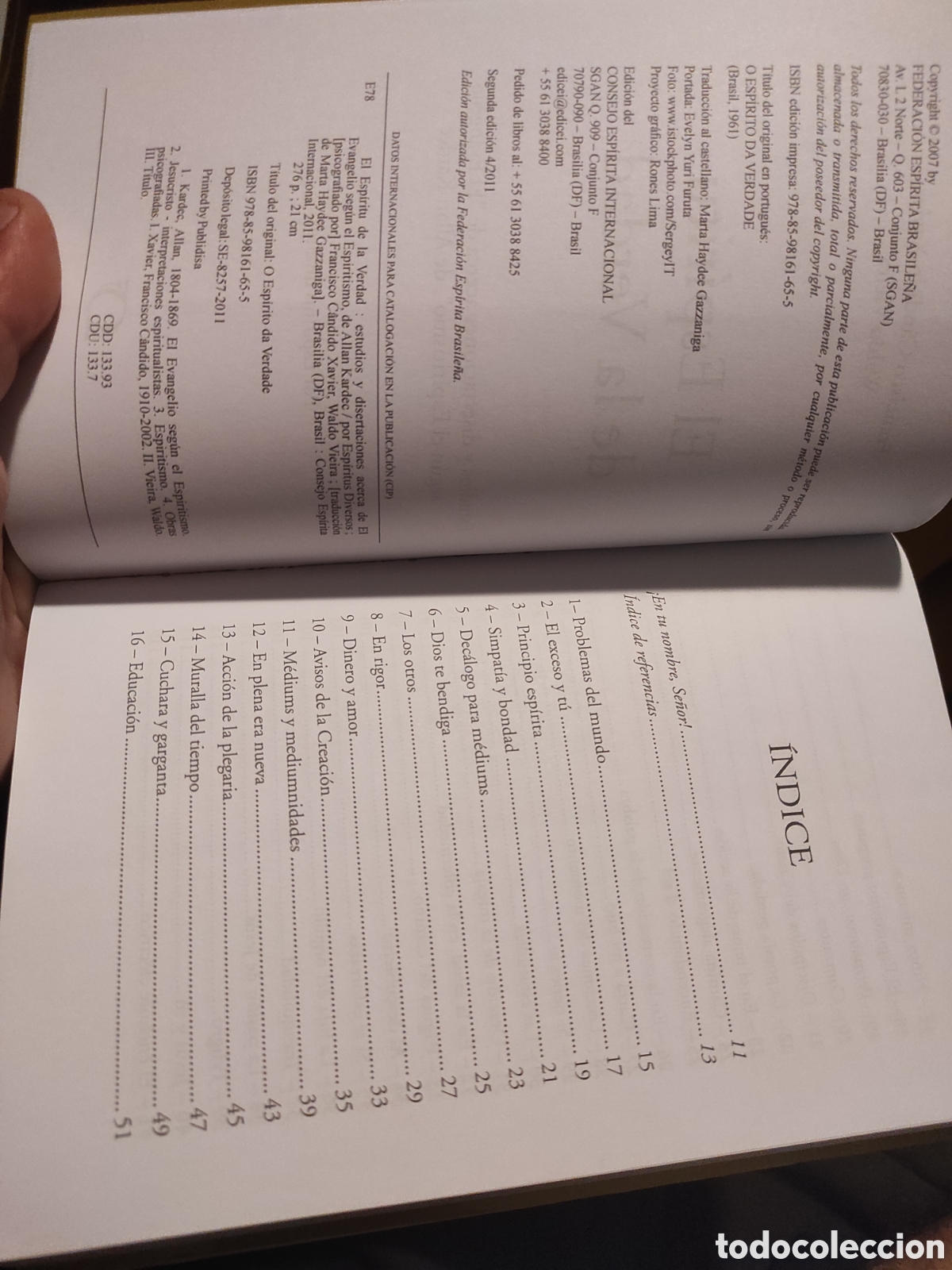 Libros de segunda mano: Francisco Candido Xavier. El Espiritu de la Verdad (PEDIDO MINIMO 10&euro;) - Foto 3