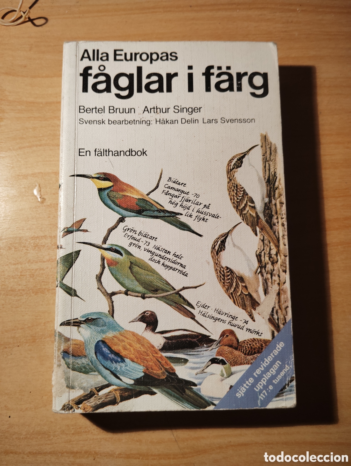 Libros de segunda mano: Libro en sueco de ornitolog&iacute;a ( aves de europa )