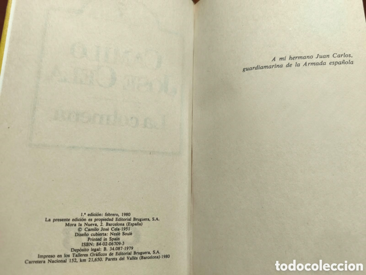 Libros de segunda mano: Camilo Jos&eacute; Cela &ndash; La colmena &ndash; Bruguera &ndash; LML - Foto 2