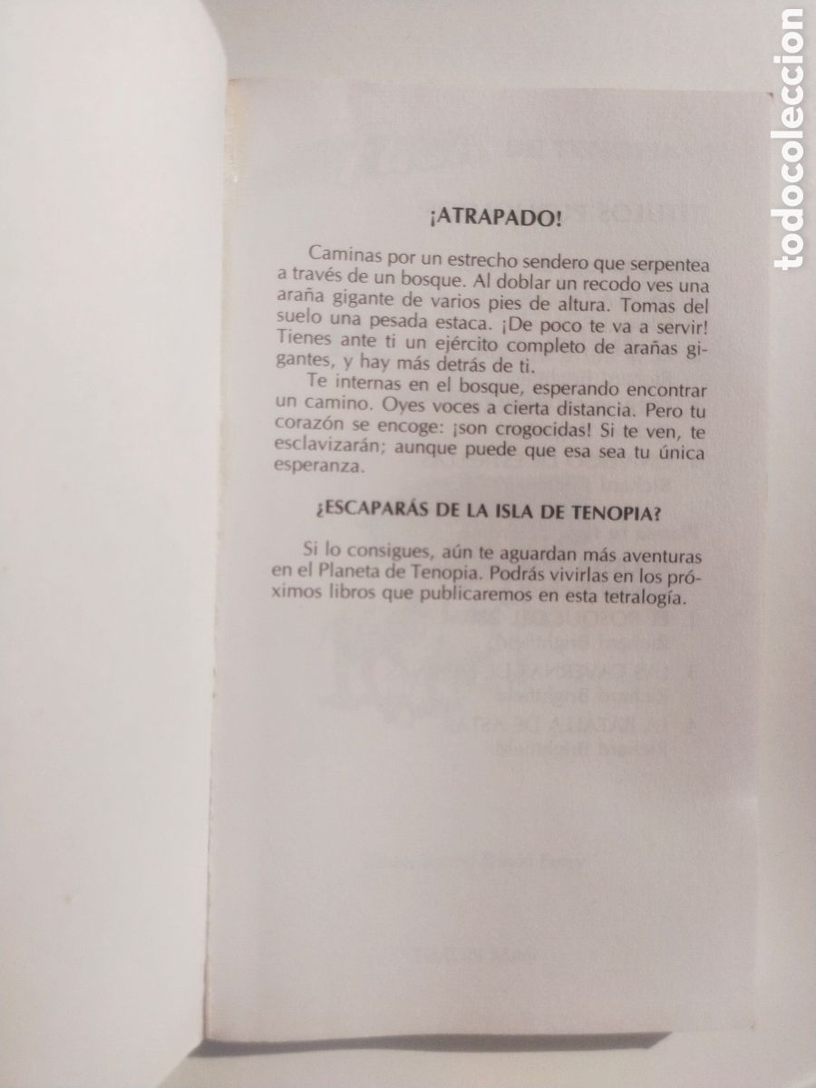 Libros de segunda mano: La Isla de Tenopia - Planea tu fuga 1 - Edward Packard - Timun Mas - Foto 8