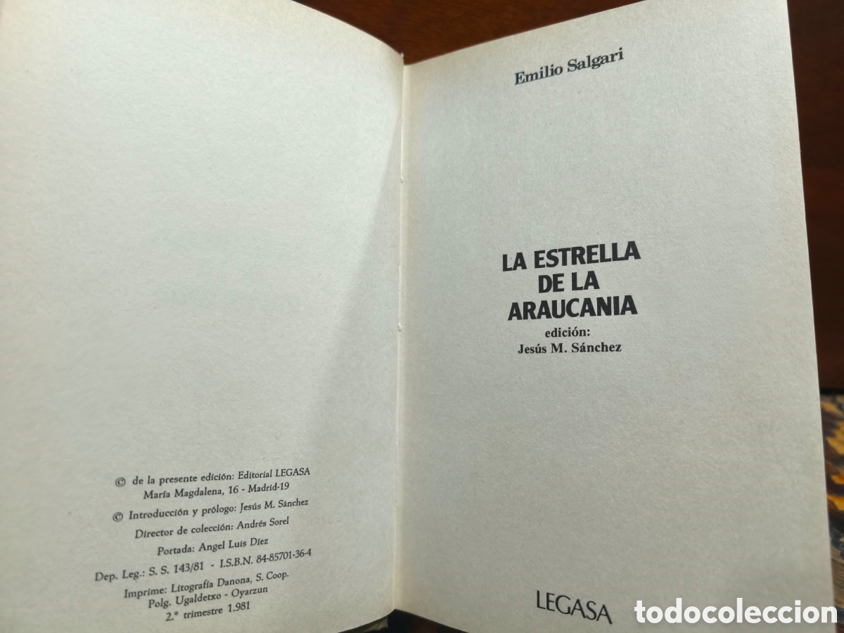 Libros de segunda mano: Emilio Salgari &ndash; La estrella de la Araucania &ndash; LML - Foto 3