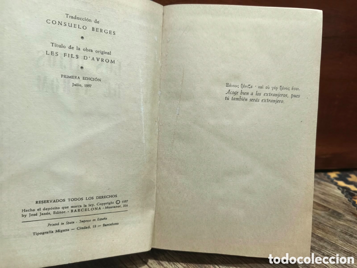 Libros de segunda mano: Roger Ikor &mdash; Los hijos de Avrom &mdash; LML - Foto 4