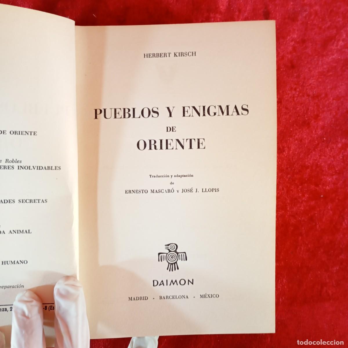 Libros de segunda mano: PUEBLOS Y ENIGMAS DE ORIENTE - DAIMON - HERBERT KIRSCH / 1107 - Foto 4