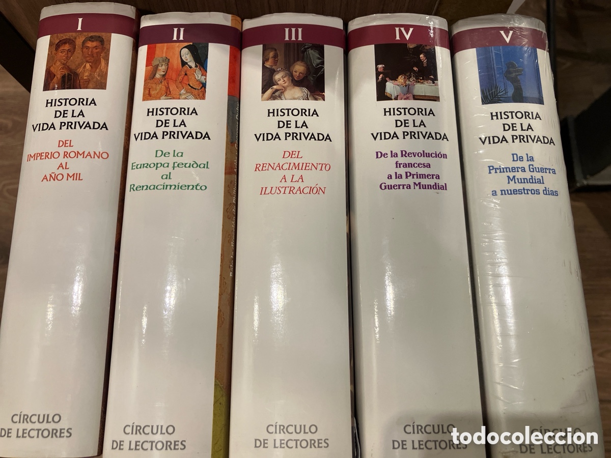 Libros de segunda mano: Historia de la vida privada. 5 tomos completa - Foto 1