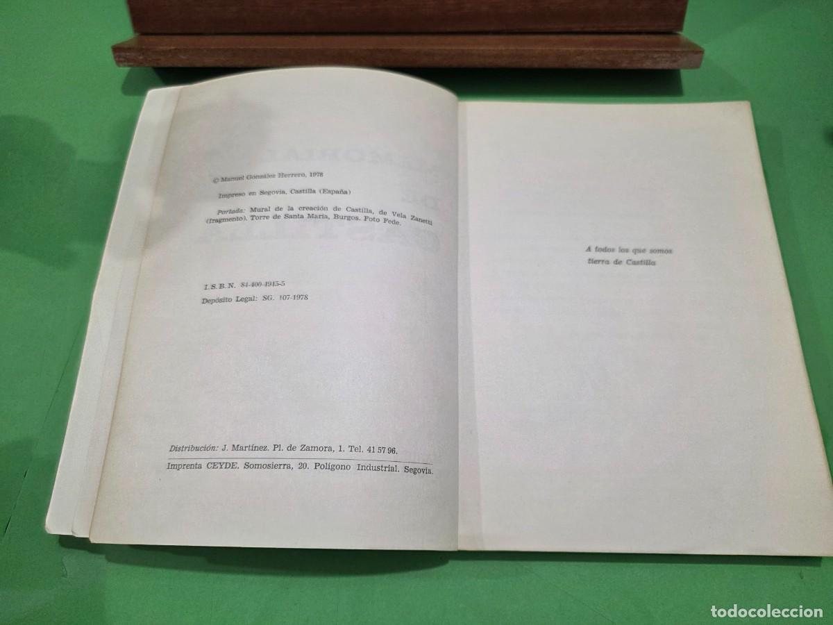 Libros de segunda mano: &rdquo;&rdquo;MEMORIAL DE CASTILLA&rdquo;&rdquo;...MANUEL GONZ&Aacute;LEZ HERRERO...SEGOVIA...1978... - Foto 6