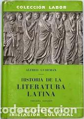 Livros em segunda m&atilde;o: Historia de la literatura Latina - Alfred Gudeman - Labor - 1965, 3&ordf; ed. - Colecci&oacute;n, N&ordm; 98-99