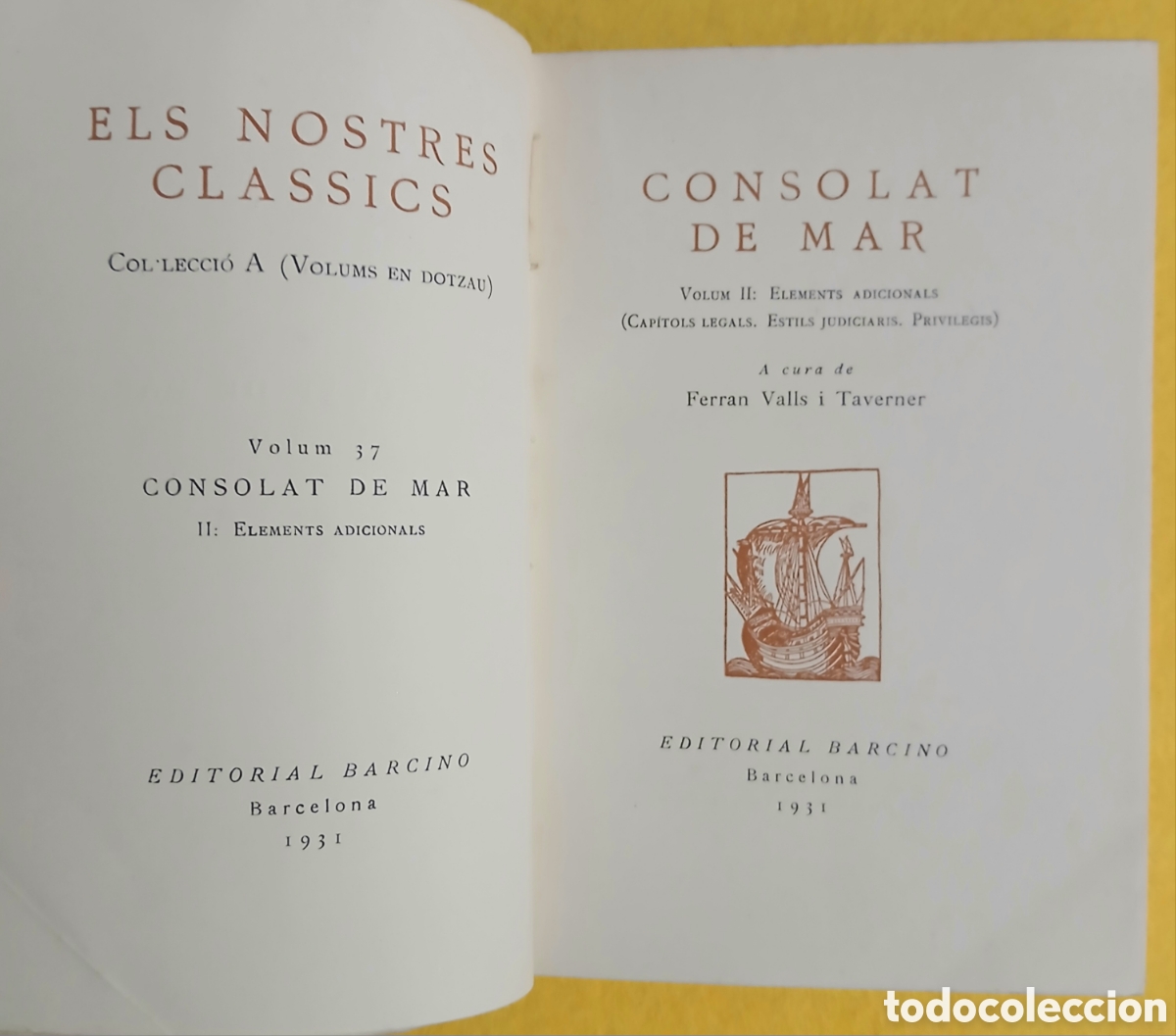 Libros de segunda mano: Consolat de mar, ed. Barcino - Foto 4