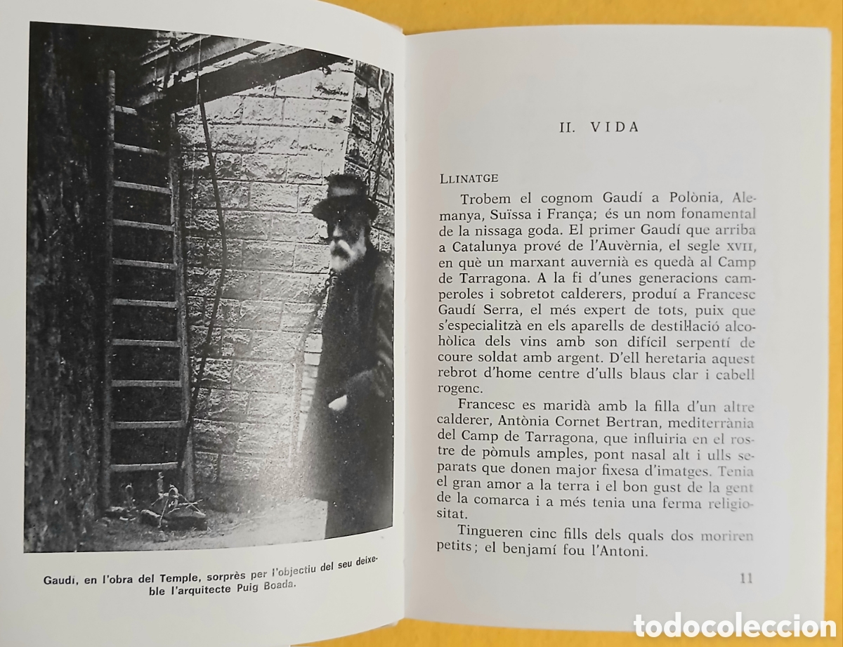 Libros de segunda mano: Antoni Gaud&iacute;, arquitecte genial vida i obra - Foto 4