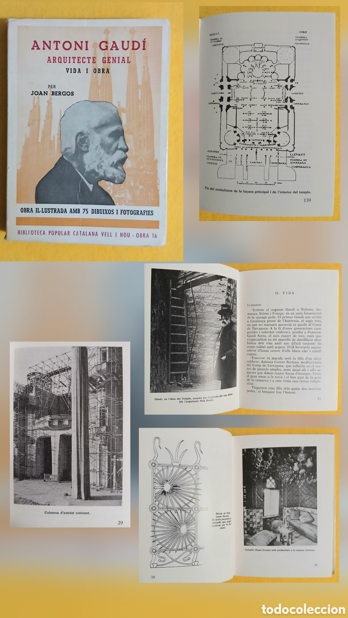 Libros de segunda mano: Antoni Gaud&iacute;, arquitecte genial vida i obra - Foto 1