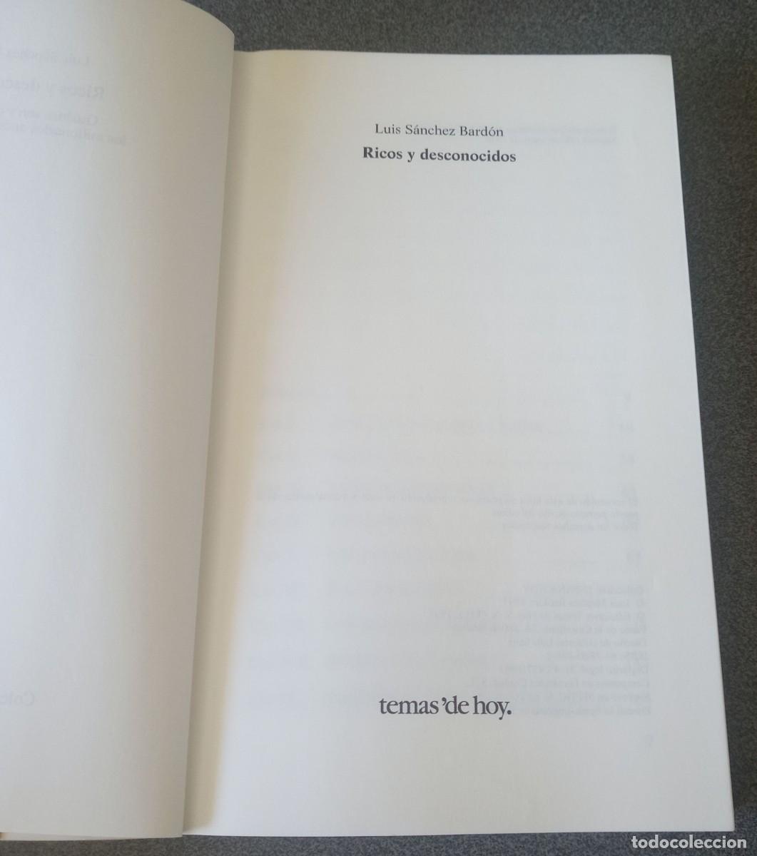 Libros de segunda mano: Ricos Y Desconocidos Luis S&aacute;nchez Bard&oacute;n - Foto 3