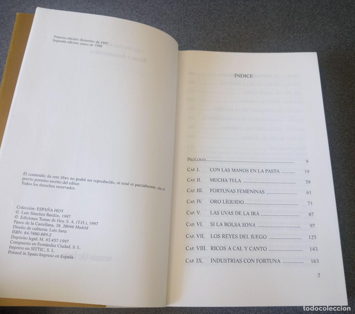 Libros de segunda mano: Ricos Y Desconocidos Luis S&aacute;nchez Bard&oacute;n - Foto 4