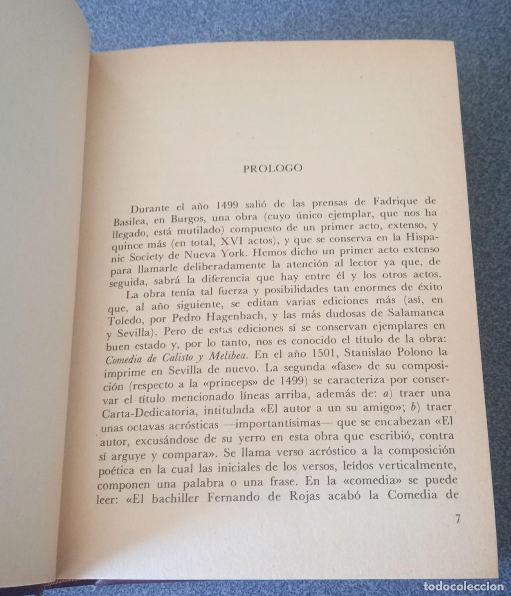 Libros de segunda mano: La Celestina Fernando De Rojas - Foto 5