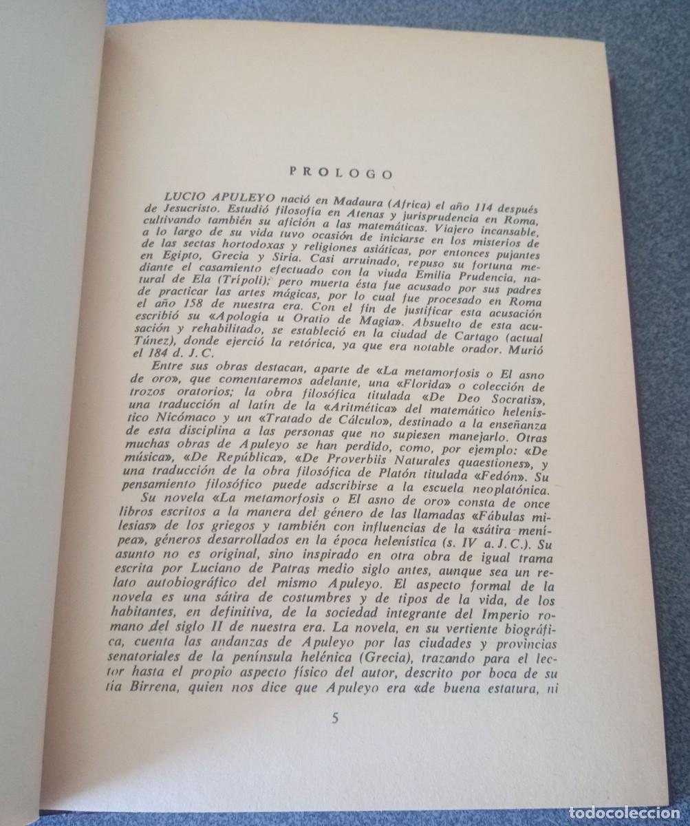 Libros de segunda mano: El Asno De Oro Lucio Apuleyo - Foto 4