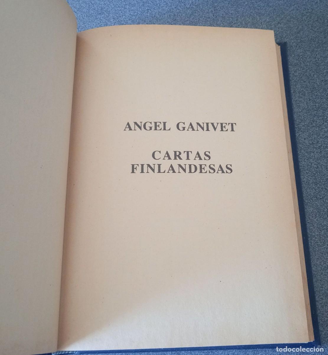 Libros de segunda mano: Cartas Finlandesas Angel Ganivet - Foto 4