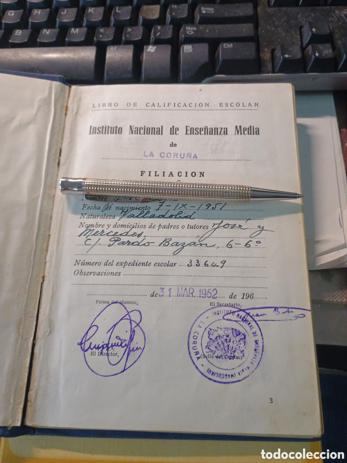 Libros de segunda mano: LIBRO DE CALIFICACION ESCOLAR 1962 - Foto 2