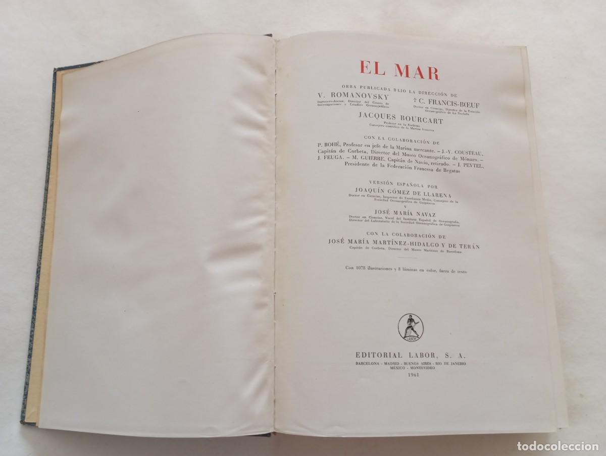 Libros de segunda mano: EL MAR. ED.Labor 1961. - Foto 4