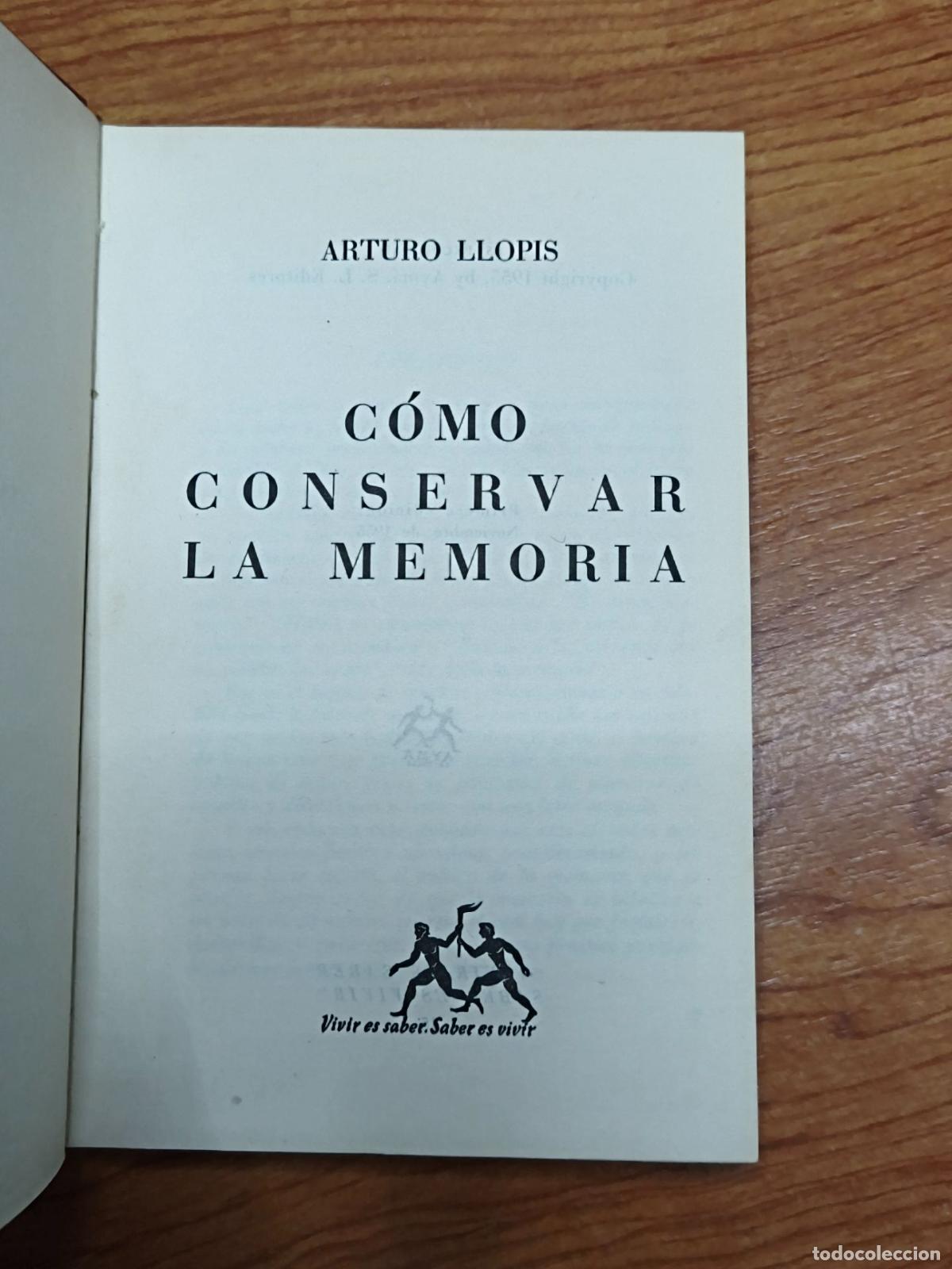 Libros de segunda mano: C&oacute;mo conservar la memoria - Arturo Llopis - Foto 3