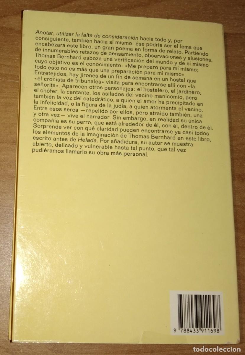 Libros de segunda mano: THOMAS BERNHARD - EN LAS ALTURAS - ANAGRAMA, 1992 [PRIMERA EDICI&Oacute;N EN ESPA&Ntilde;A] - Foto 2
