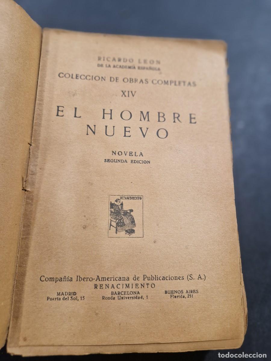 Libros de segunda mano: Ricardo de le&oacute;n EL HOMBRE NUEVO. - Foto 4
