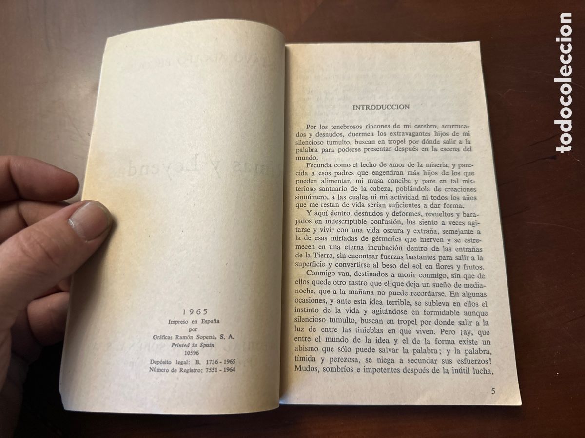 Libros de segunda mano: RIMAS Y LEYENDAS. B&Eacute;CQUER, Gustavo Adolfo. 1965 - Foto 3