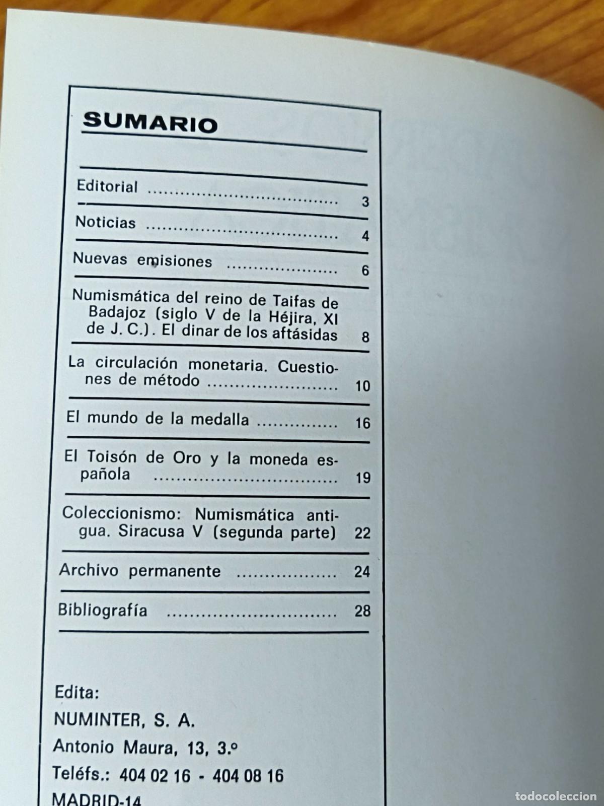 Libros de segunda mano: Cuadernos de Numismatica - Numinter 22 - Foto 2