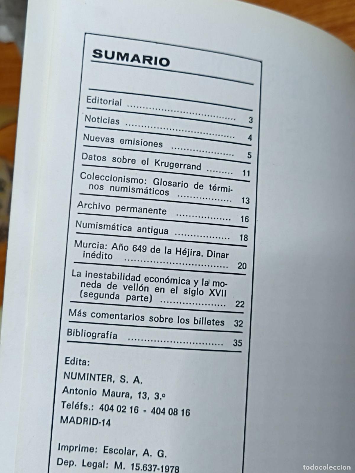 Libros de segunda mano: Cuadernos de Numismatica - Numero 8 - Numinter - Foto 2