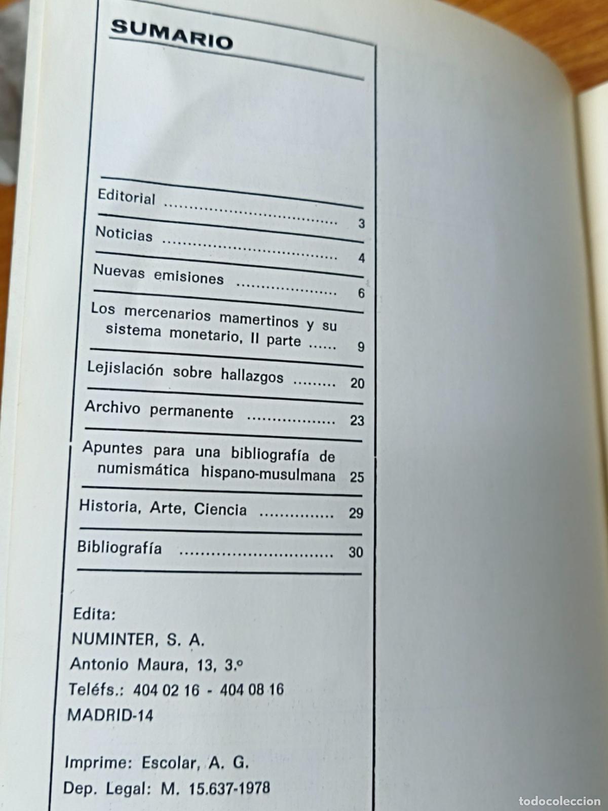 Libros de segunda mano: Cuadernos de Numismatica - Numinter 3 - Foto 2