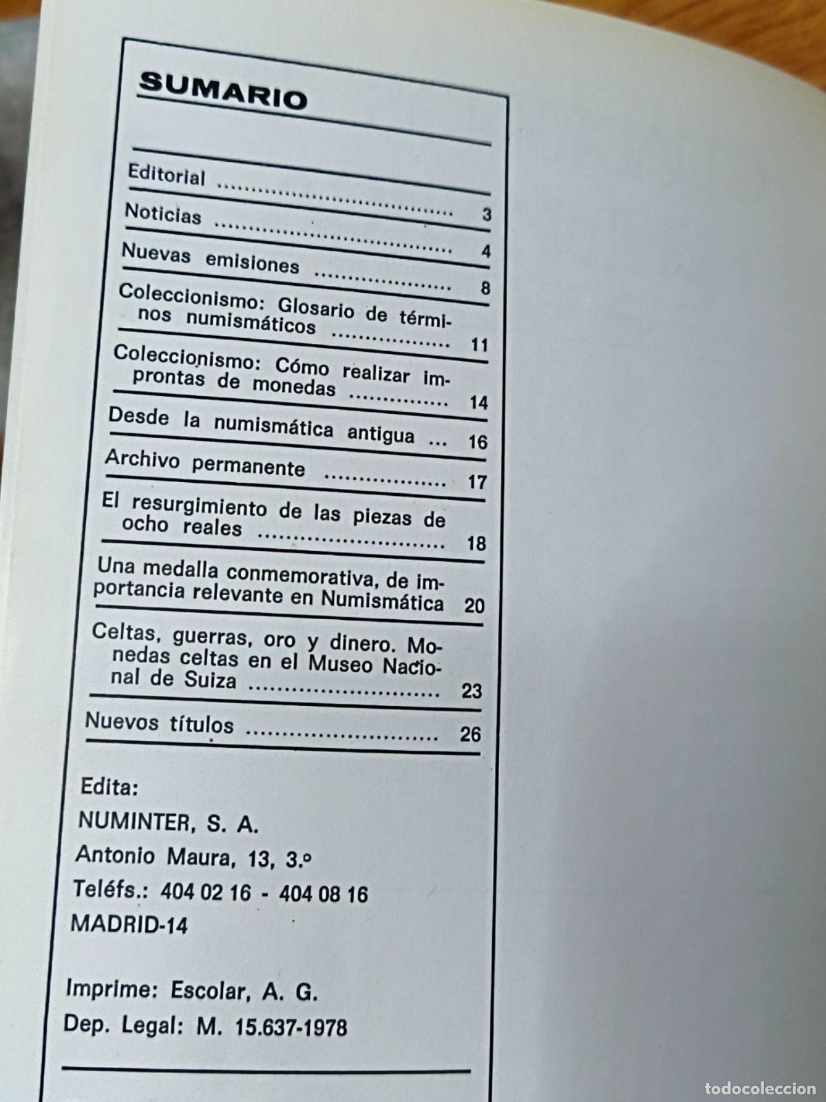 Libros de segunda mano: Cuadernos de Numismatica - Numinter 6 - Foto 2