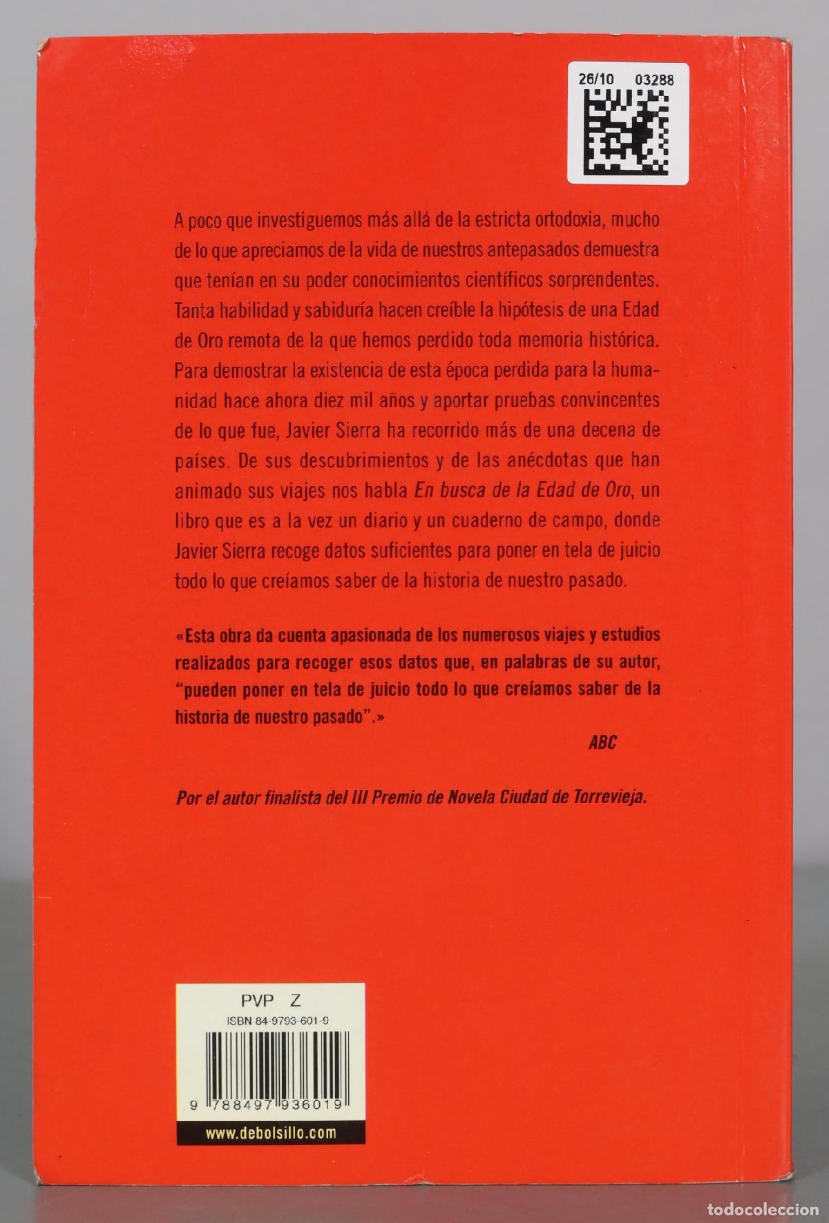 Libros de segunda mano: En busca de la edad de oro - Javier Sierra - Debolsillo - Foto 2