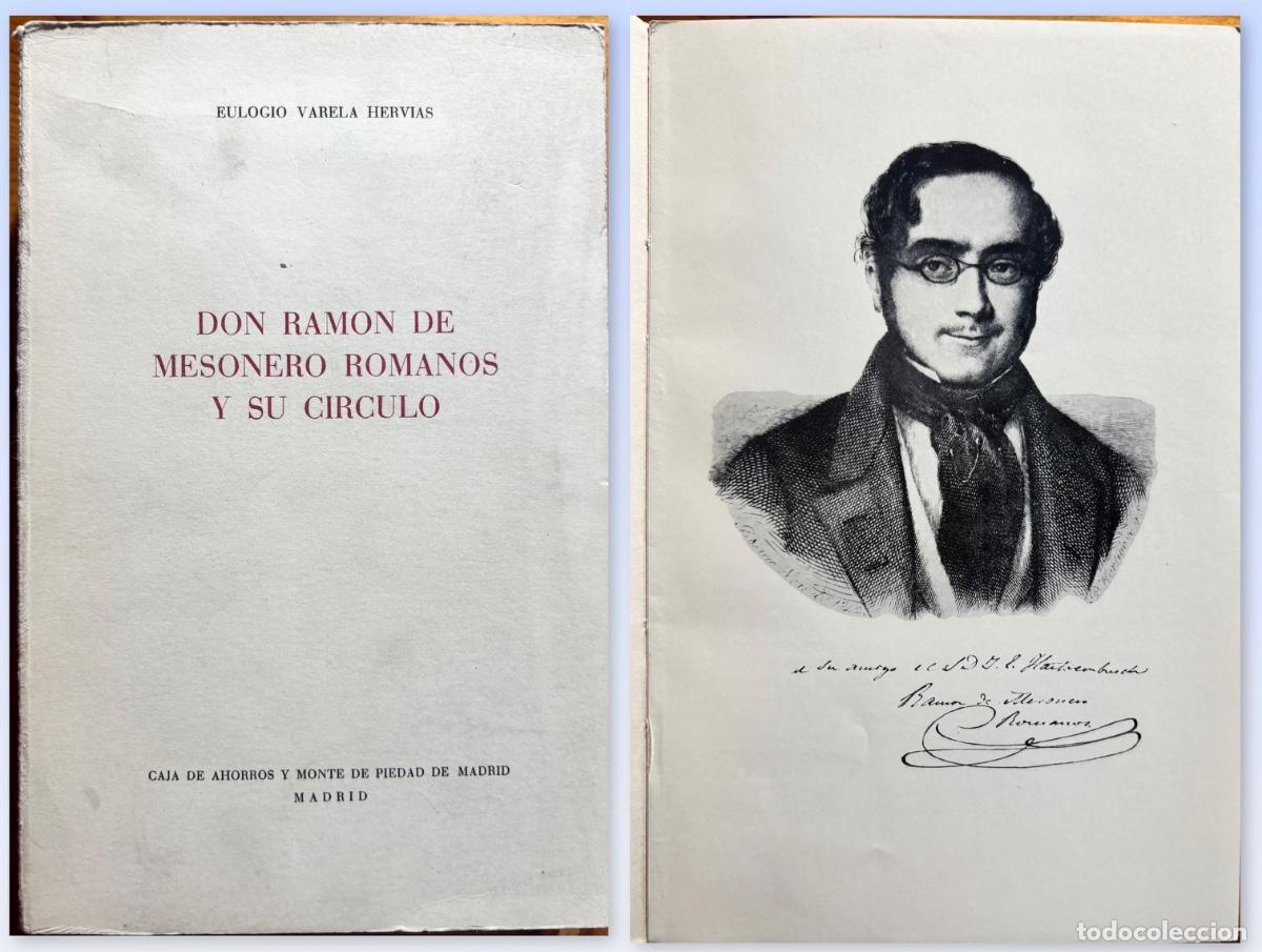 Gebrauchte B&uuml;cher: DON RAMON MESONERO ROMANOS Y SU CIRCULO- ELOGIO VALERA HERVIAS- 1975