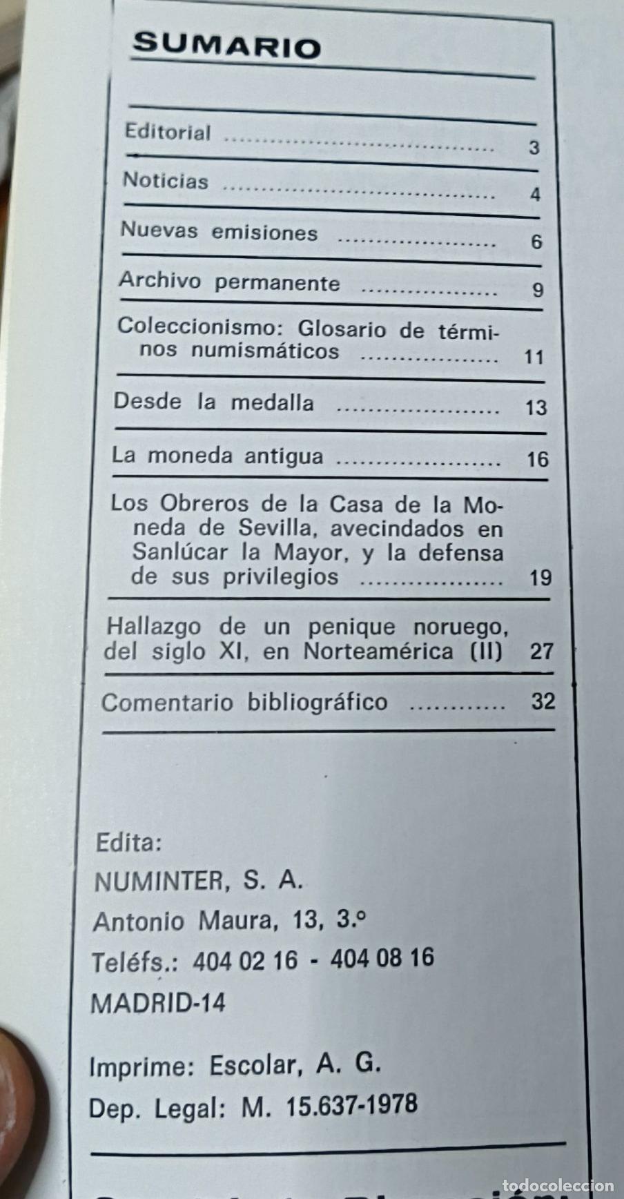 Libros de segunda mano: Cuadernos de Numismatica - Numero 13 - Numinter - Foto 2