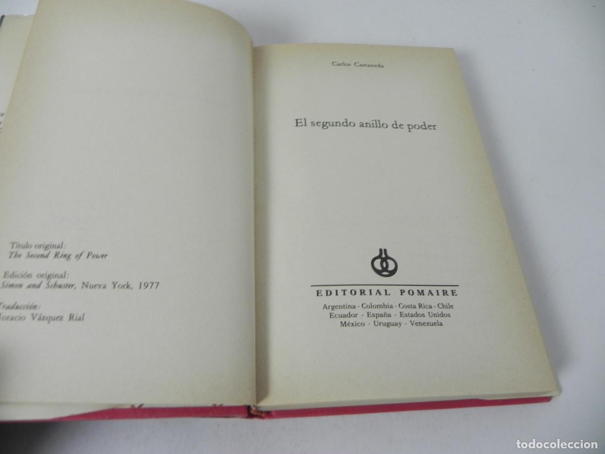 Libros de segunda mano: EL SEGUNDO ANILLO DEL PODER (CARLOS CASTANEDA) POMAIRE-1979 - Foto 6
