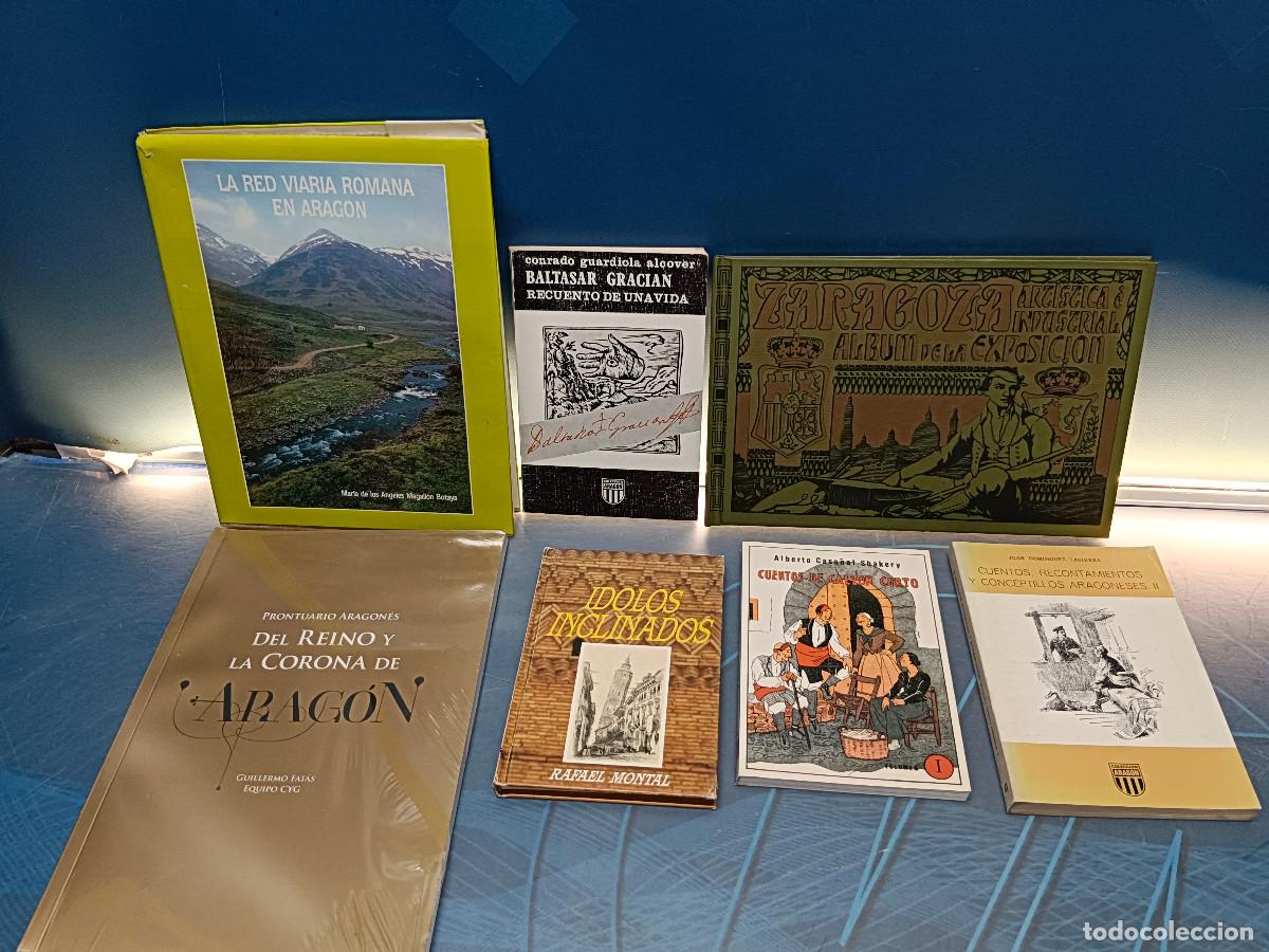 Gebrauchte B&uuml;cher: Lote 7 libros sobre Arag&oacute;n, Zaragoza, &aacute;lbum de la exposici&oacute;n, &Iacute;dolos inclinados.....