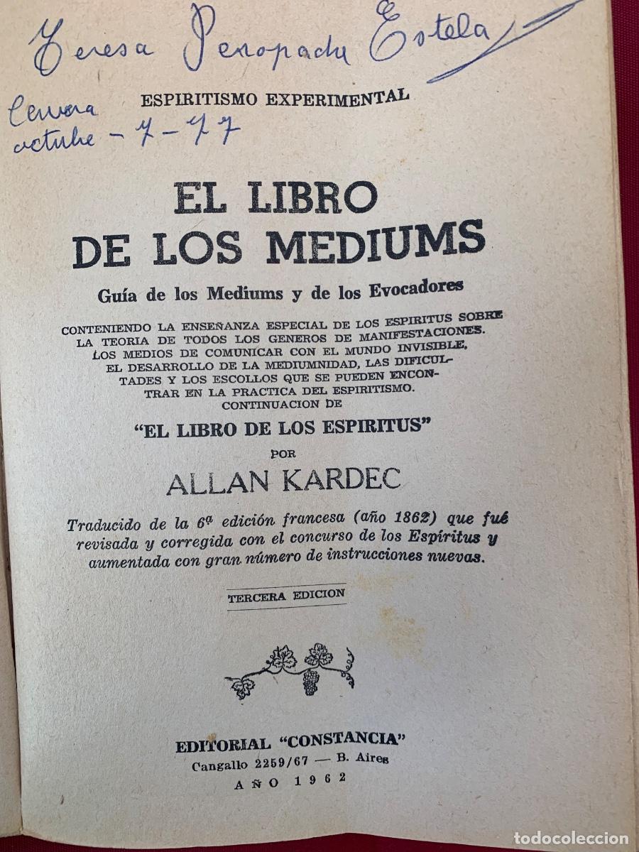 Libros de segunda mano: El libro de los M&eacute;diums (Bols 43) - Foto 2