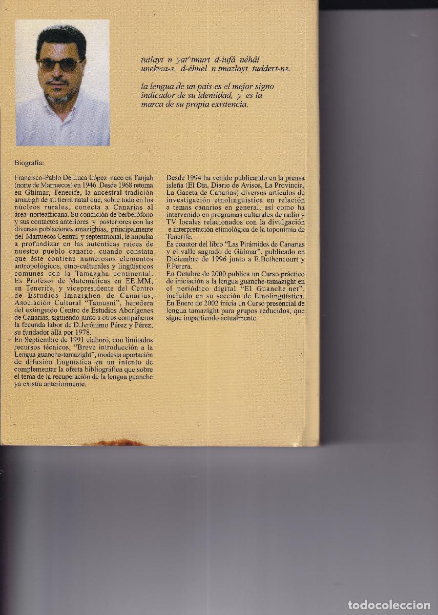 Libros de segunda mano: NOTAS ETNOLINGUISTICA CANARIA FRANCISCO-PABLO DE LUCA - Foto 2