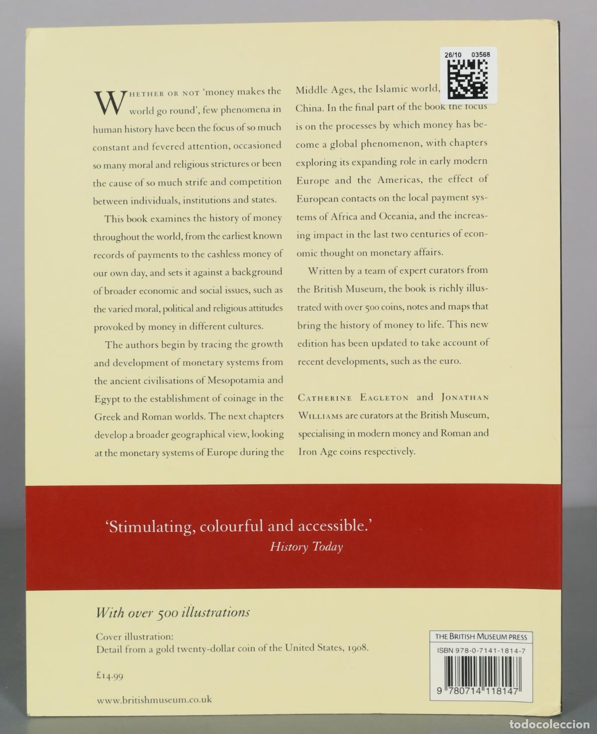 Libros de segunda mano: Money: A History - Catherine Eagleton, Jonathan Williams - The British Museum Press - Foto 2