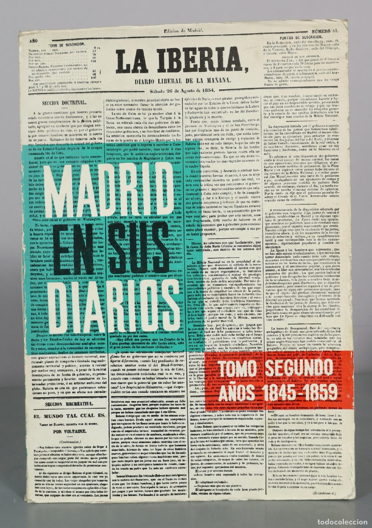 Livros em segunda m&atilde;o: La Iberia - Diario Liberal de la Ma&ntilde;ana. TOMO II A&Ntilde;OS 1845-1859