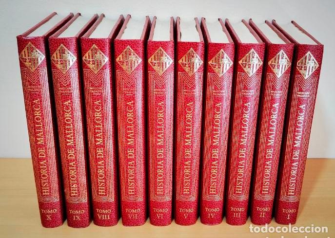 Libros de segunda mano: HISTORIA DE MALLORCA - MASCAR&Oacute; PASARIUS 1978 -10 TOMOS COMPLETA - BUEN ESTADO