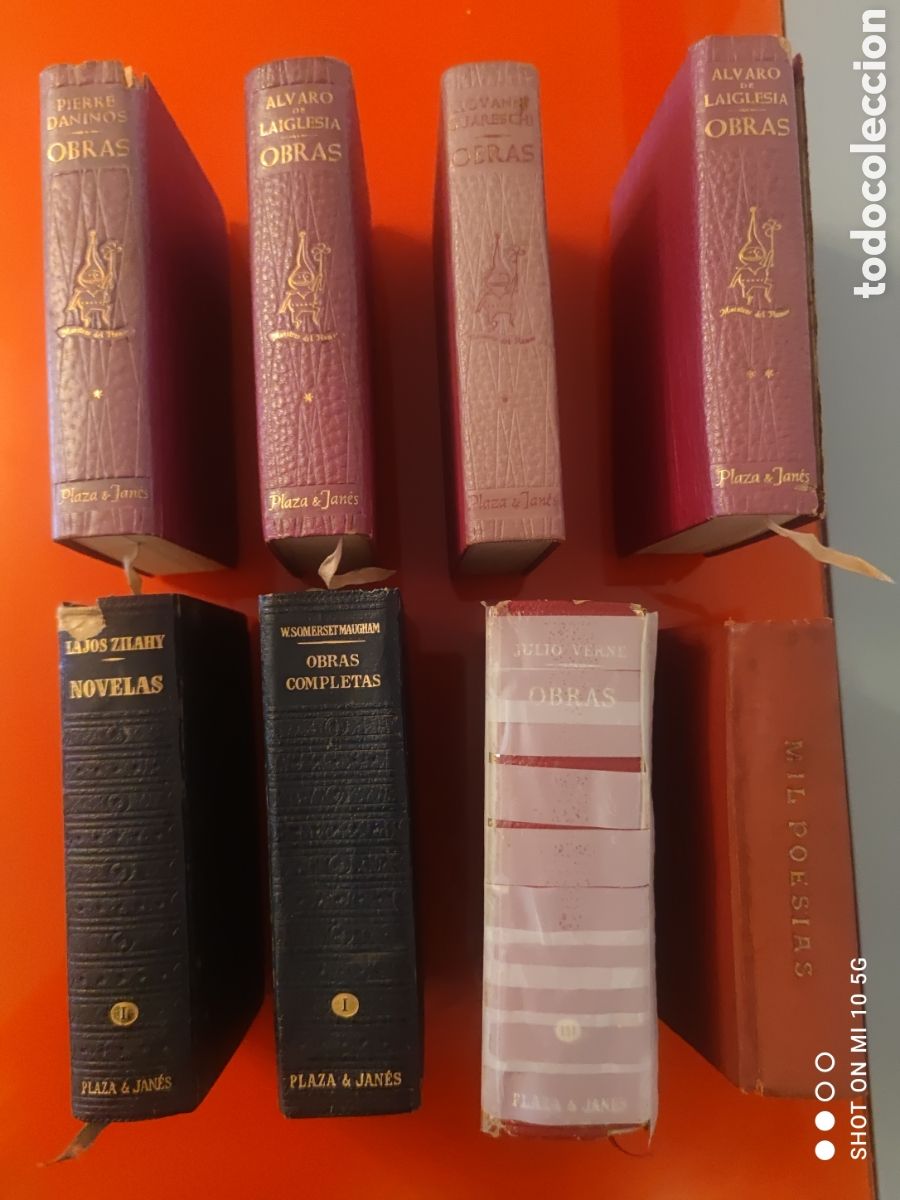 Libros de segunda mano: Lote 8 Libros Cl&aacute;sicos -Julio Verne,Somerser Maugham, Laiglesia