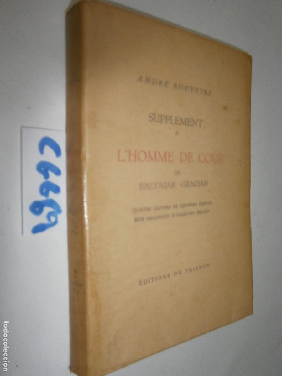 Livros em segunda m&atilde;o: L&acute;HOMME DE COUR (EL POLITICO/EL HEROE U ORACULO MANUAL Y ARTE DE PRUDENCIA)