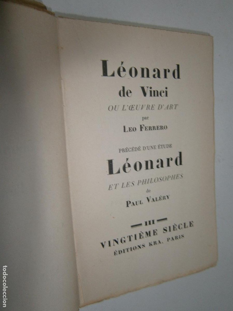 Libros de segunda mano: LEONARD DE VINCI OU I&acute;OEUVRE D&acute;ART LEO FERRERO - Foto 2